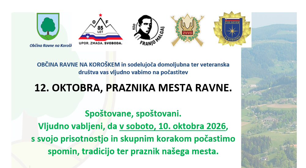 Vabilo na Praznik mesta Ravne
